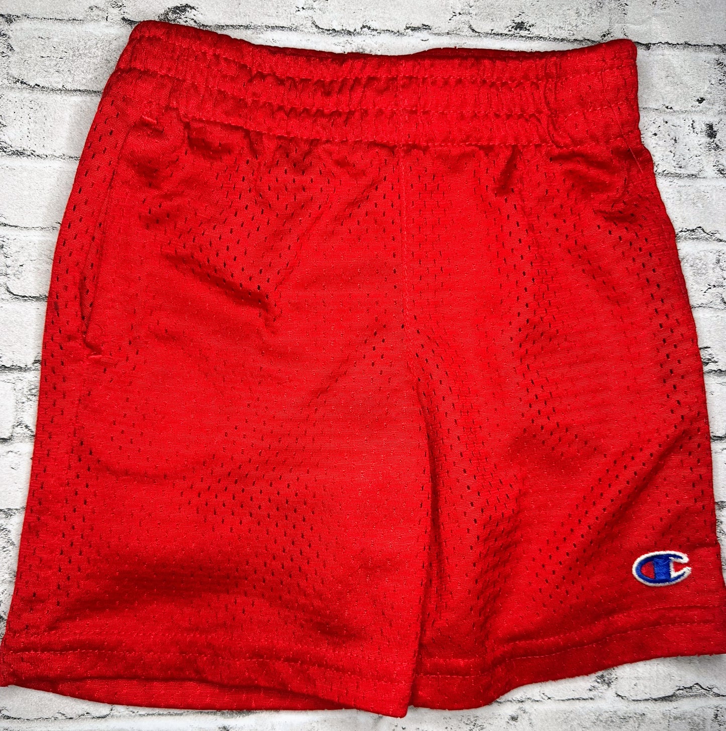 Champion: Red Athletic Shorts- 3T