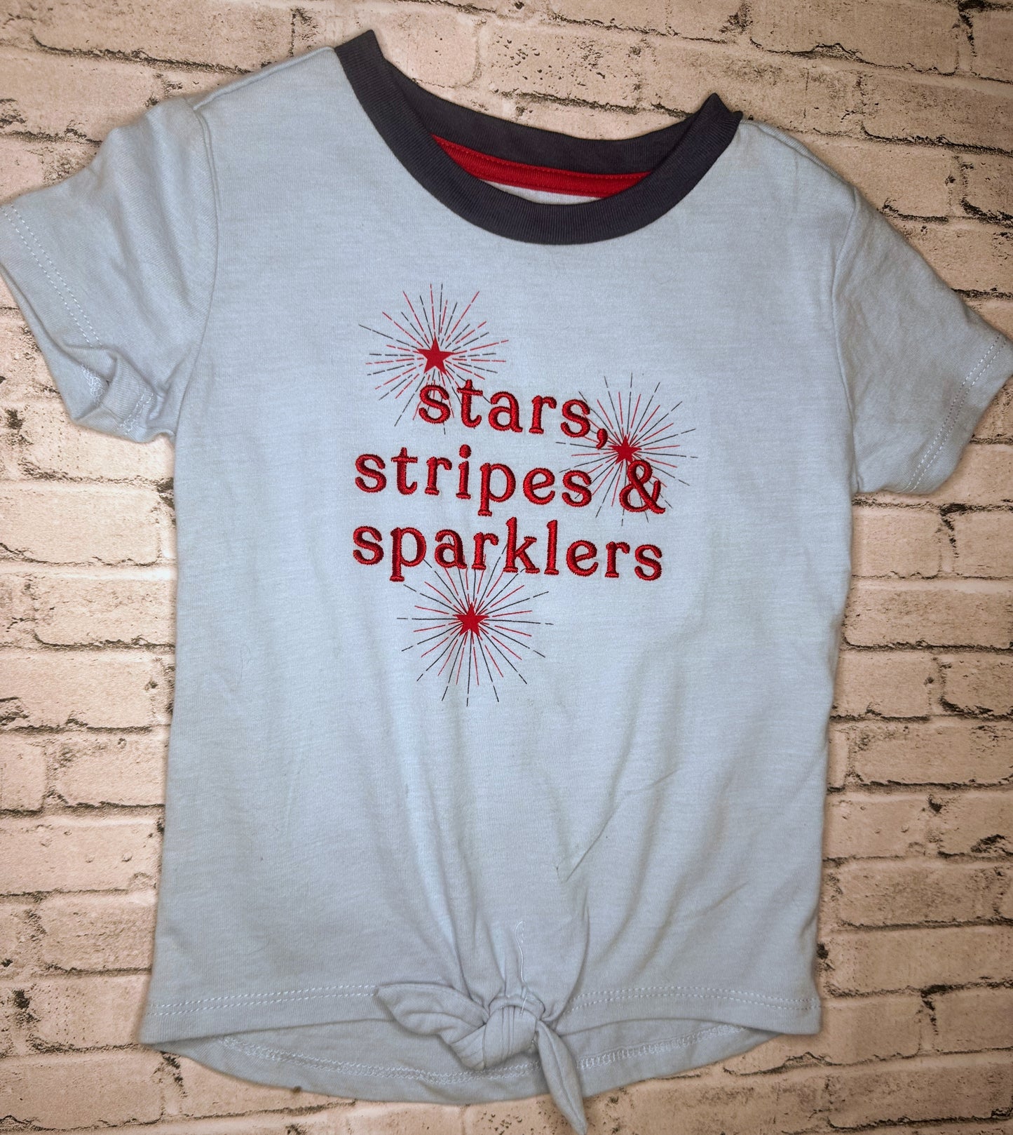 Wonder Nation: “Stars, Stripes” Tie Tee- 3T