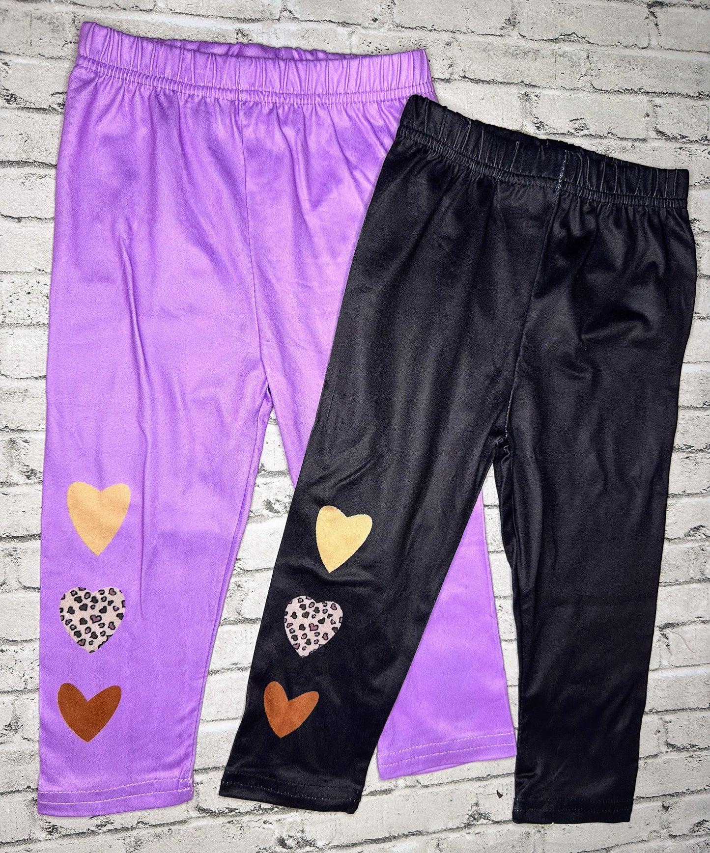 2pk Boutique Heart Pants- 12/18m
