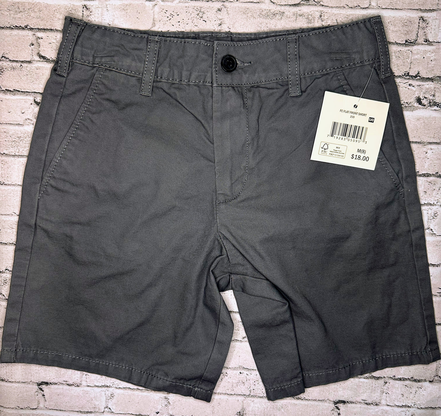 Falls Creek: Gray Denim Shorts- 8