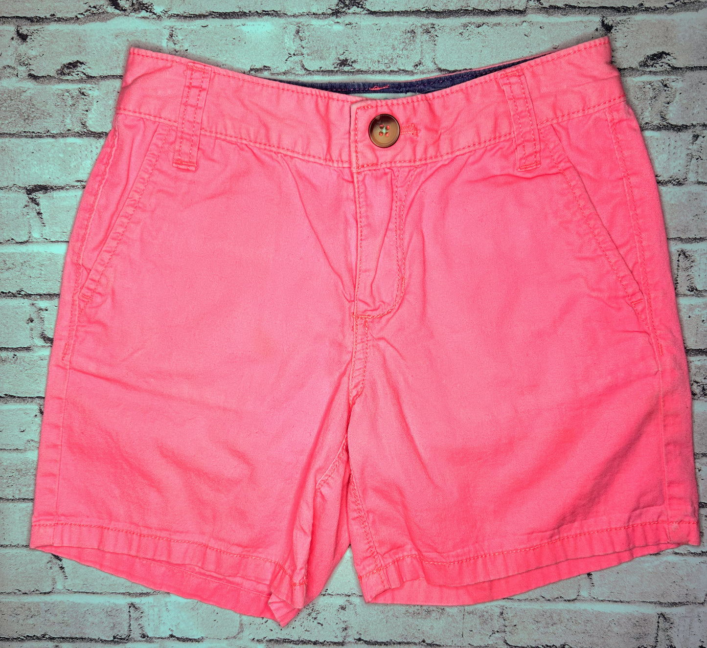 Old Navy: Neon Pink Denim Shorts- 8 Slim