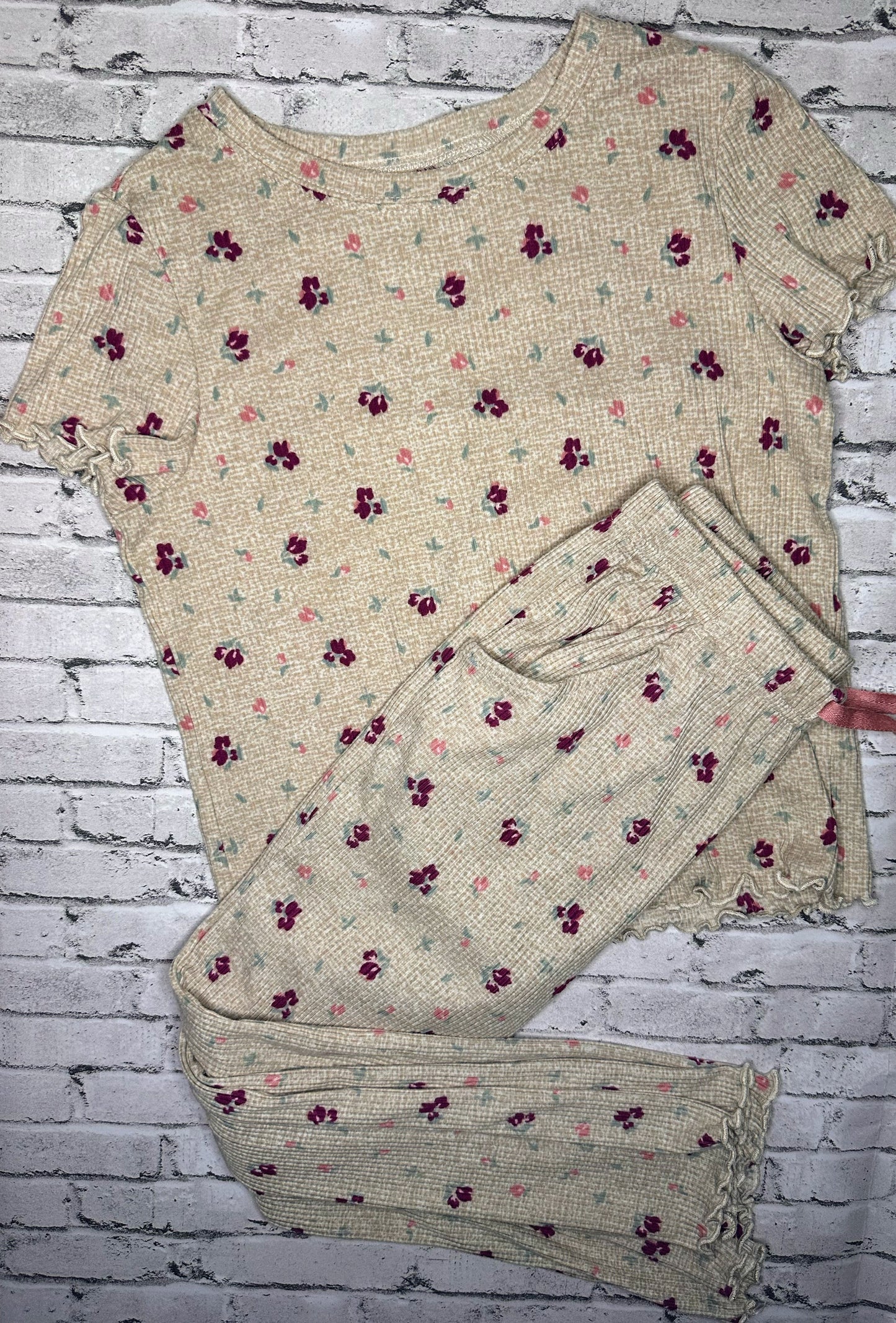 Wonder Nation: Tan Floral Set- 6/6x