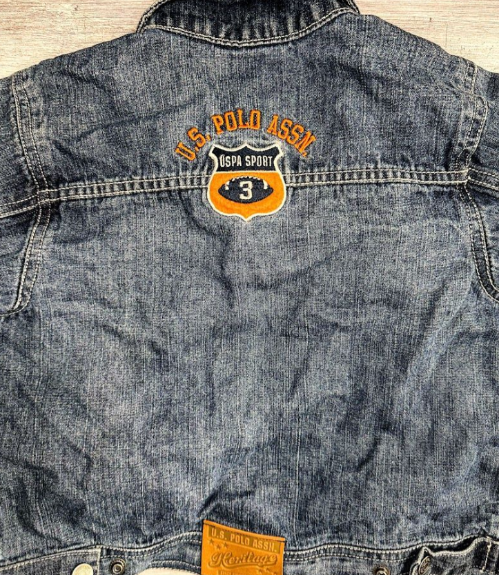 U.S. Polo: Button Denim Jacket- 3T