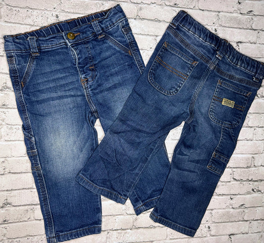 Wrangler: 2pk DW Denim Pants- 12m