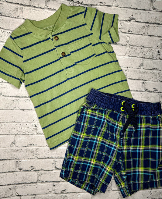 Carter’s: Green/Blue Stripe Set- 12m