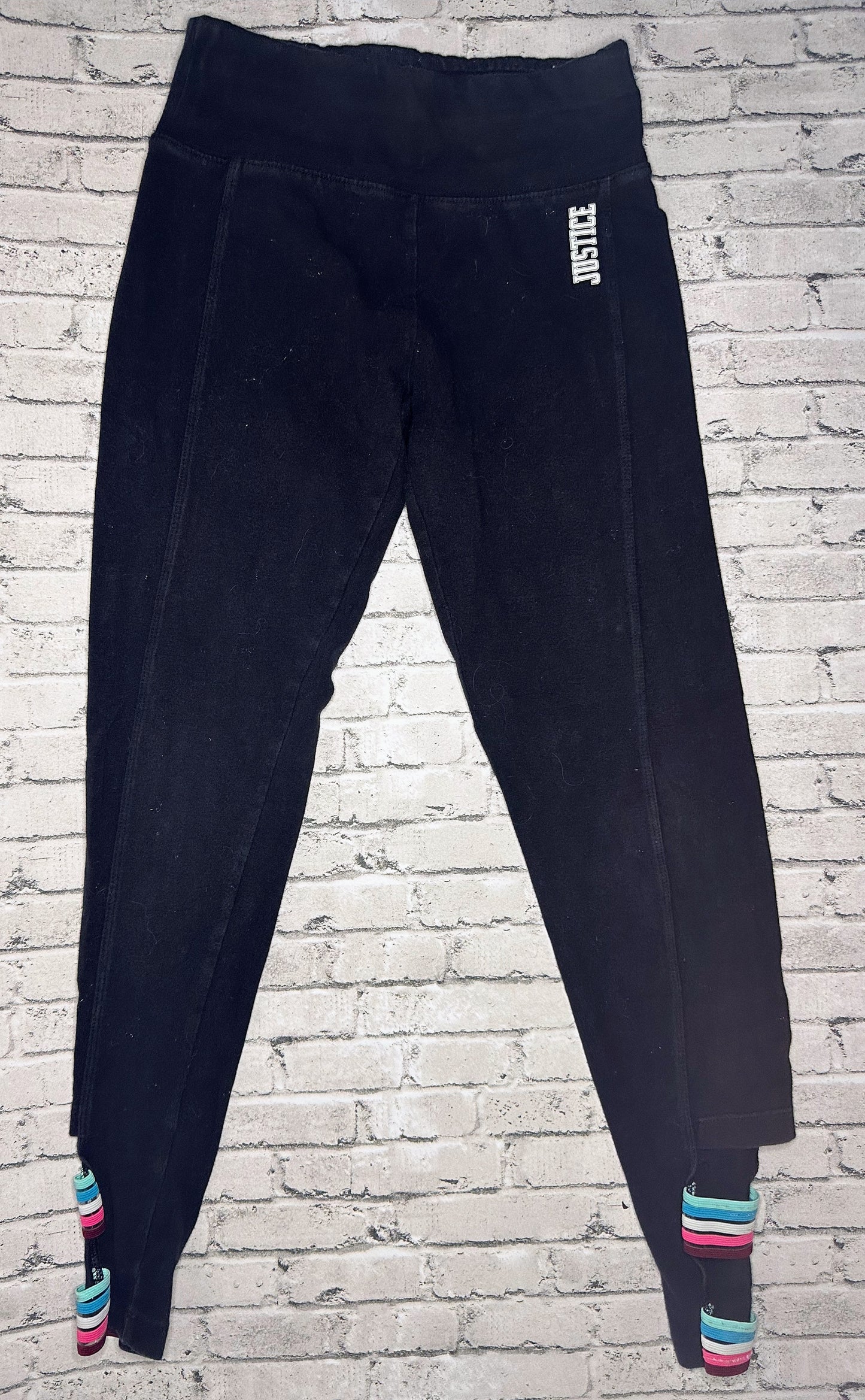 Justice: Black Cutout Leggings - 10