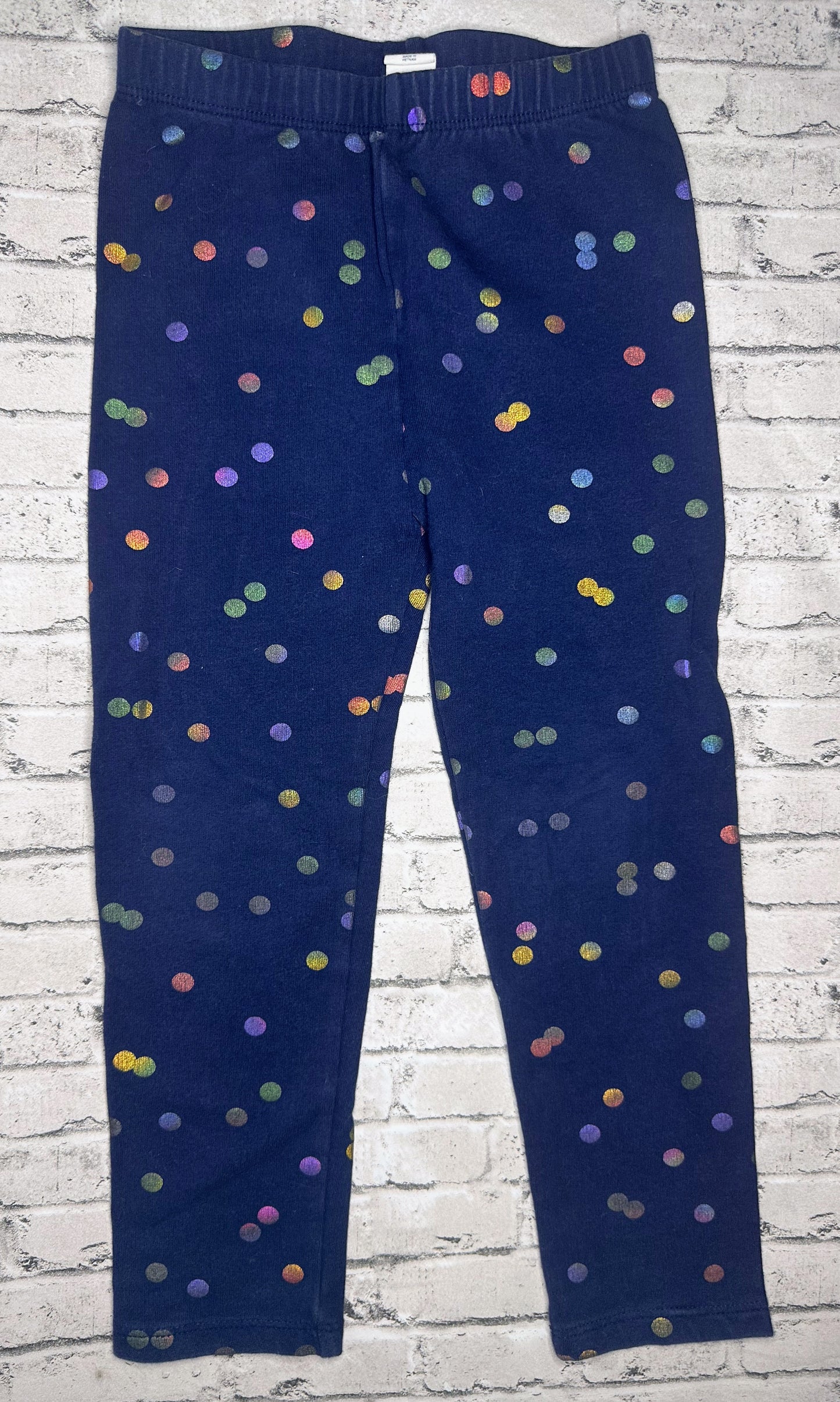 Baby GAP: Navy Polk Leggings- 4T