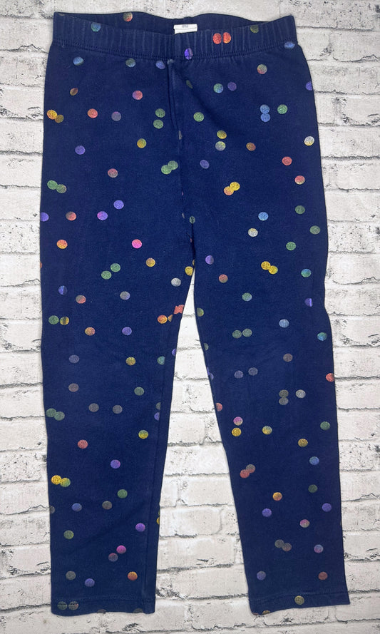 Baby GAP: Navy Polk Leggings- 4T