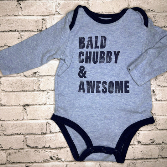 Carter’s: “Bald Chubby & Awesome” Bodysuit- 3M