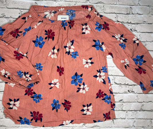 Old Navy: Mauve Floral Long Sleeve - 5