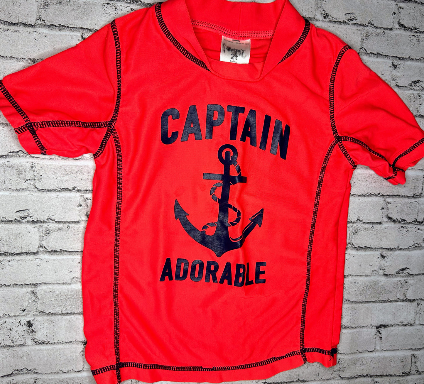 Carter’s: “Captain Adorable” Swim Top- 2T