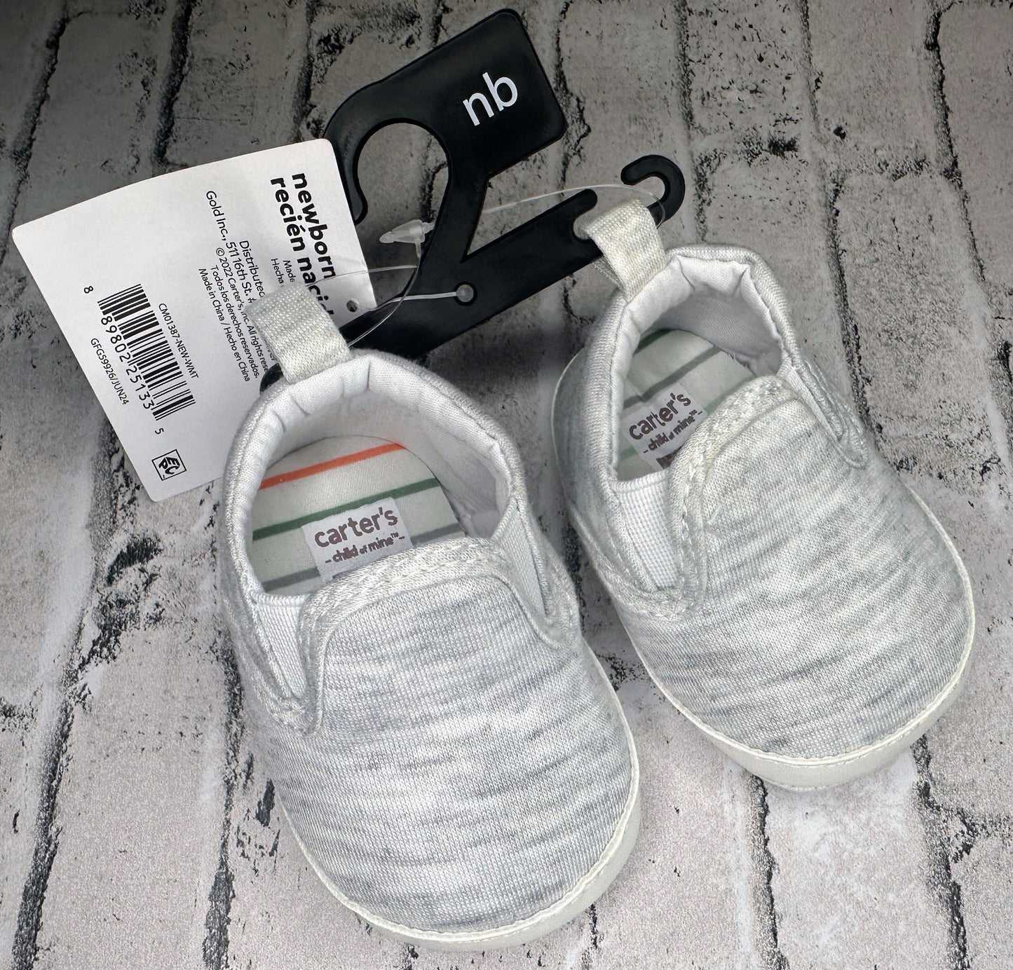 Cater’s: Gray Infant Shoes -Newborn