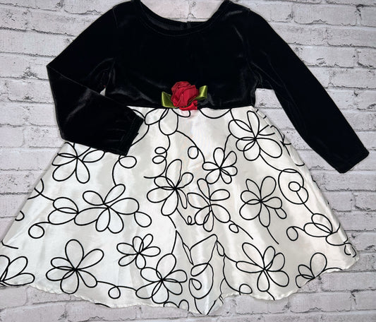 Youngland: Velvet B&W Dress - 18m