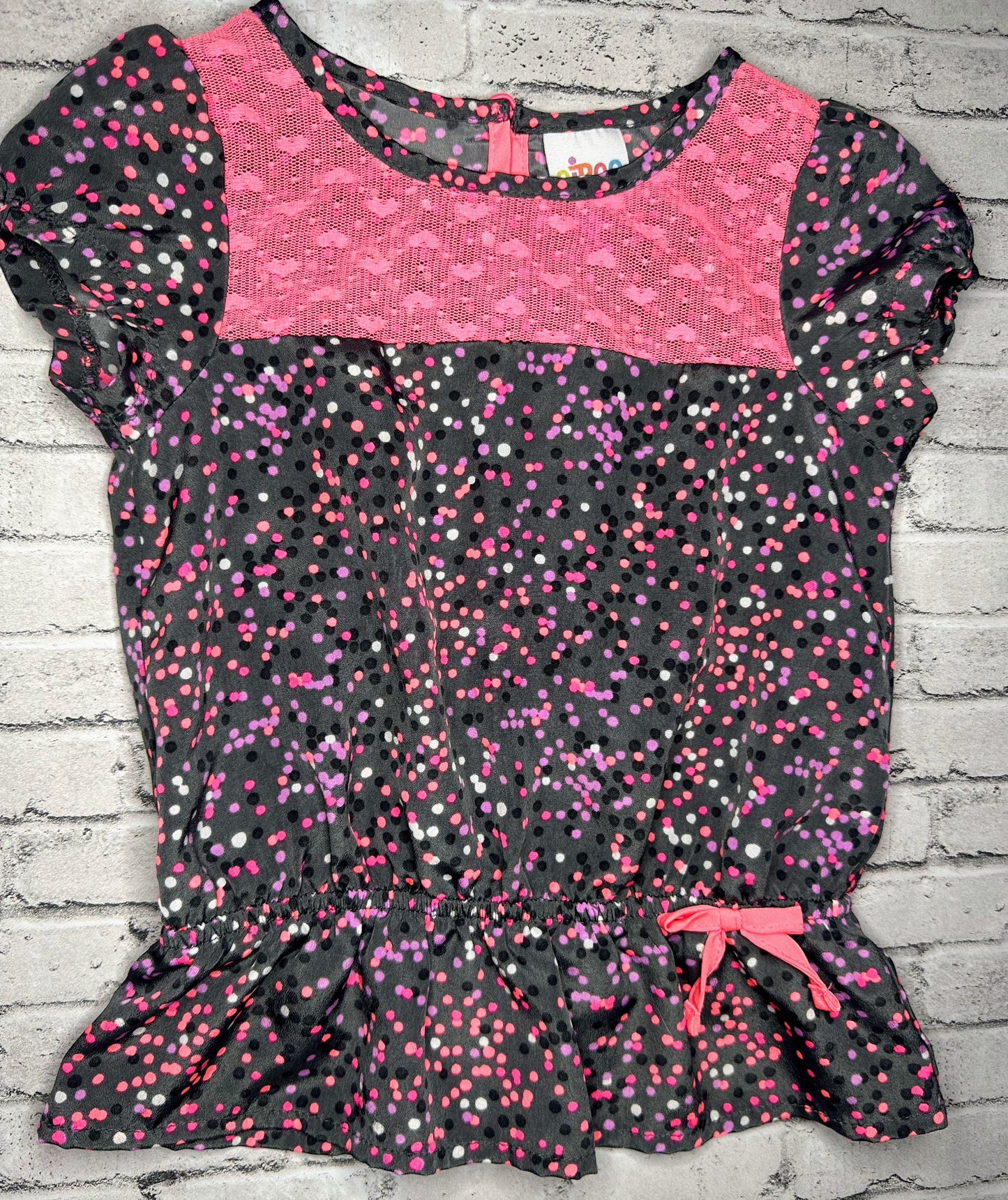 Circo: Dot Peplum Top- 3T