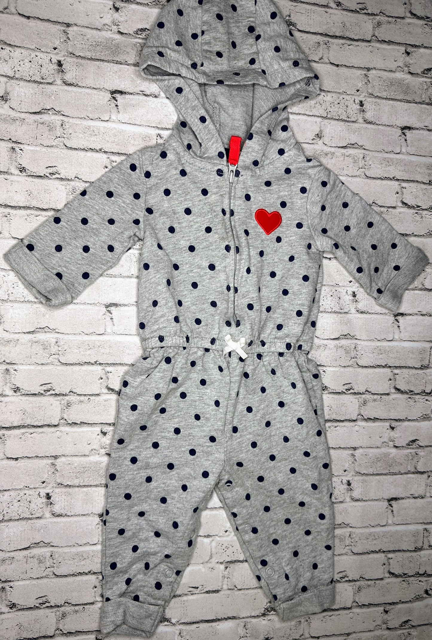 Carter’s: Heart Jumpsuit- 6m