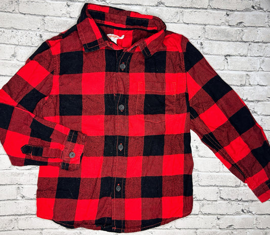 Cat & Jack: Red Flannel - 5T