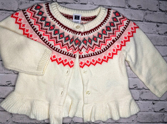 Janie and Jack: Knit Button Sweater -6/12m