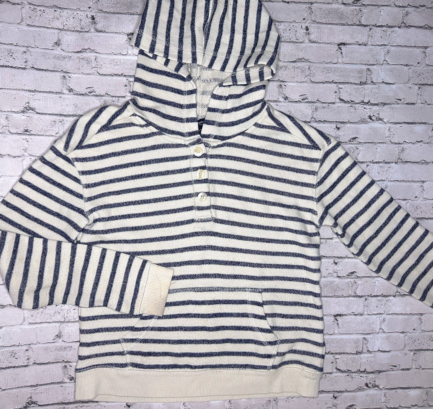 GAP Kids: Blue Stripe Sweater- L (10/12)