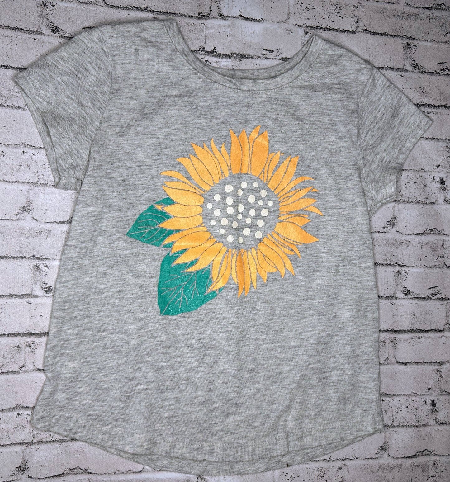 Falls Creek: Shimmer Sunflower Graphic Tee-5T