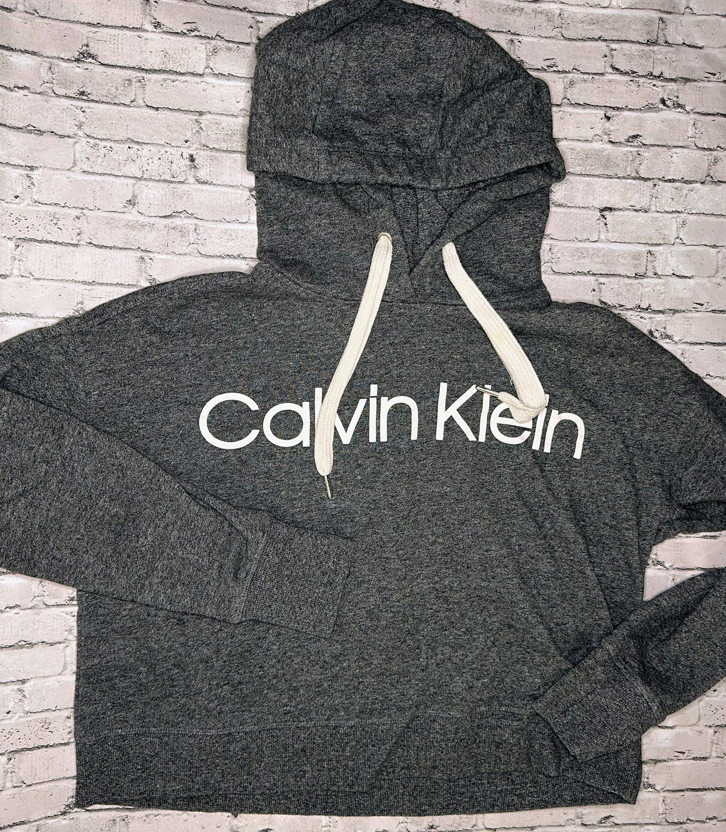 Calvin Klein: Gray Hoodie - Adult S