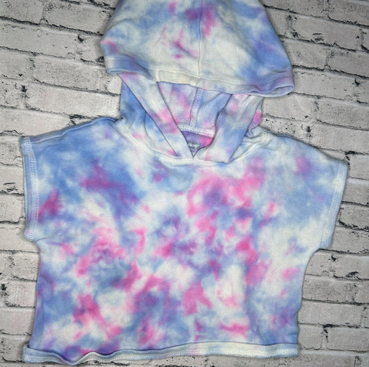 Garanimals: Blue/Pink Tie Die Hooded Top- 3T