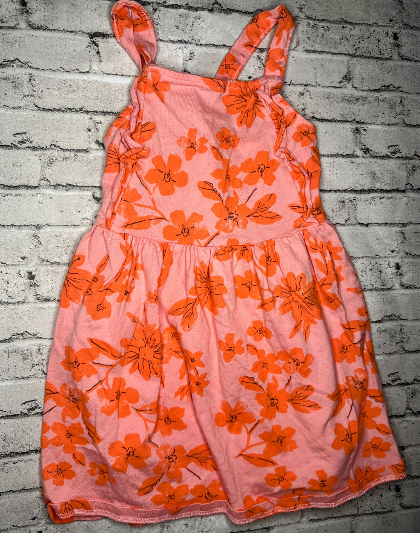 Child of Mine: Peach Floral Tank- 2T