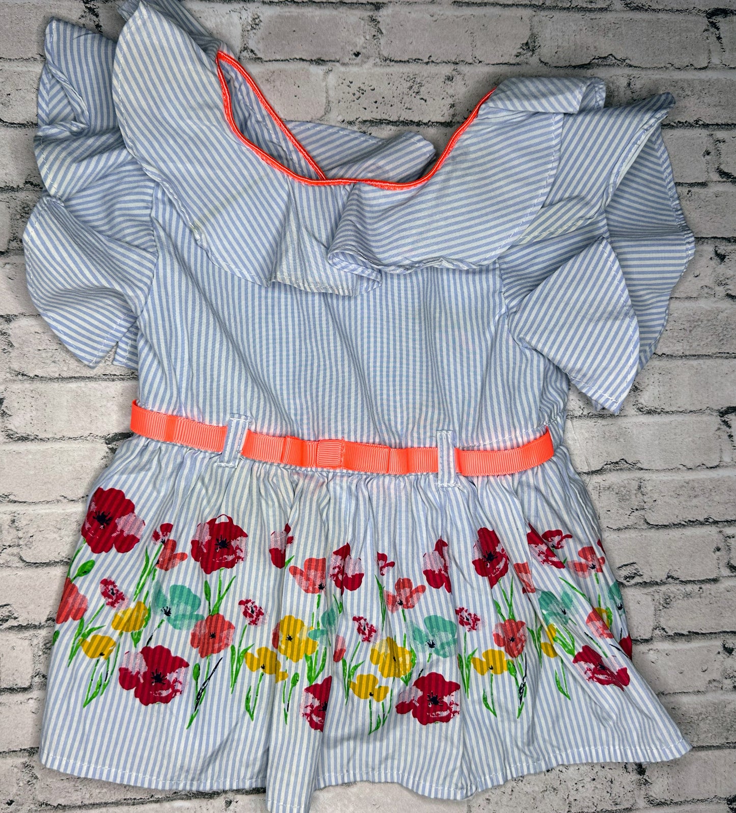 Little Lass: Ruffle Floral Top- 24m