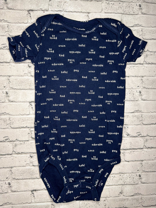 Carter’s: Navy Text Bodysuit -24m