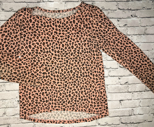 Children’s Place: Pink Leopard long Sleeve - 5/6