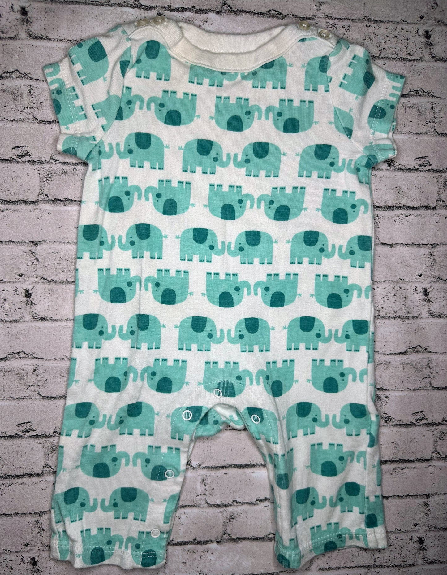 Old Navy: Elephant Jumpsuit- 0/3m