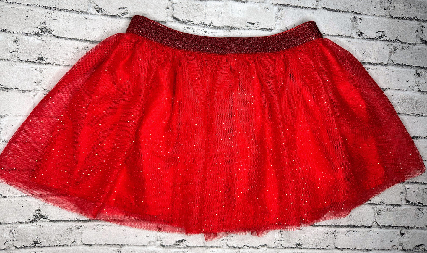 Red Sparkle Skirt - 3T