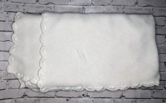 White Knit Blanket