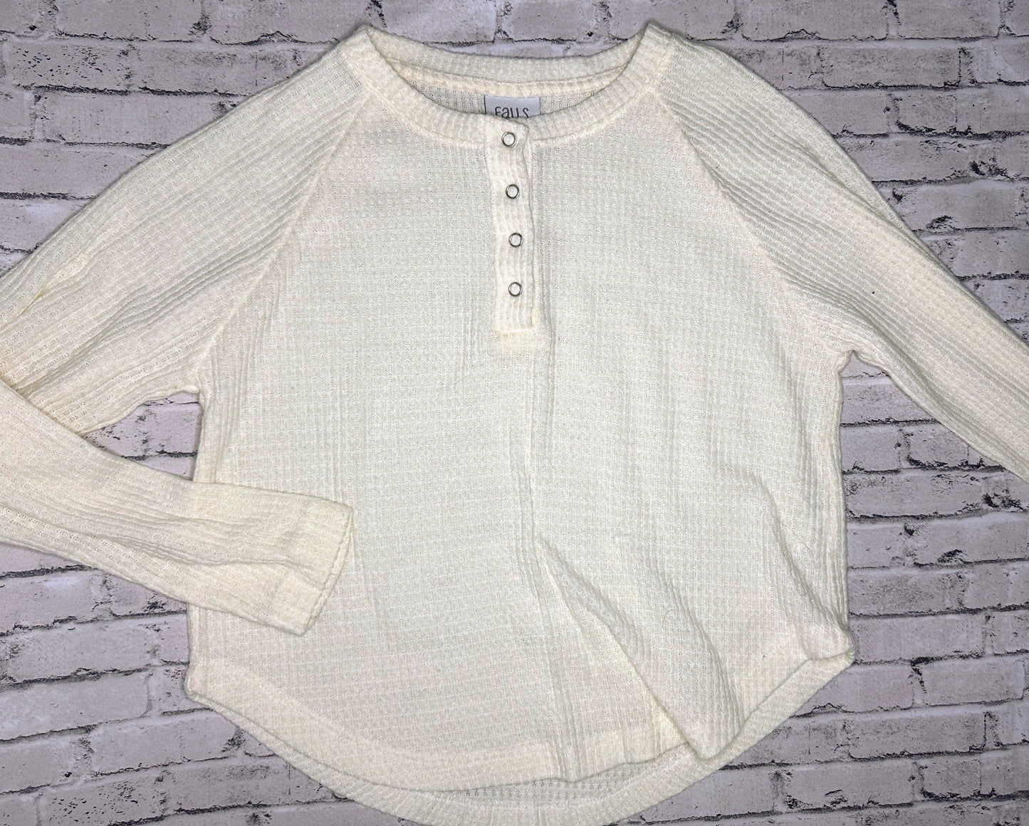 Falls Creek: Cream Knit Sweater - 10/12