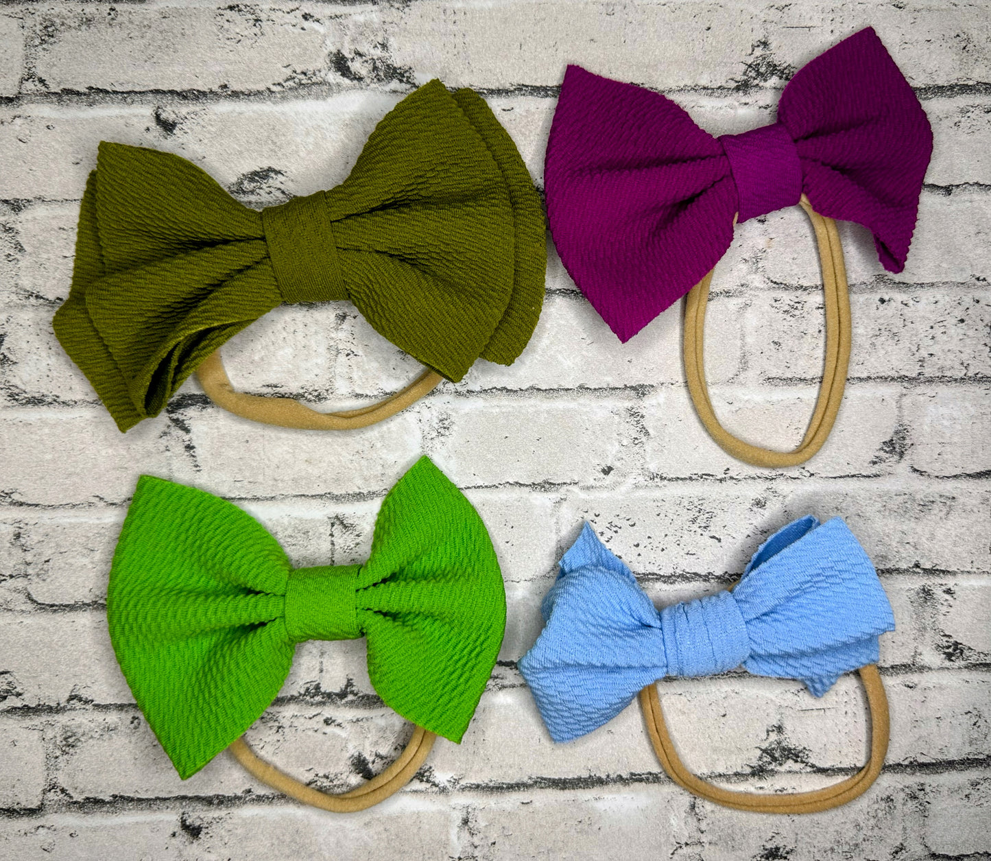 4pc Fabric Bow - 4.5”