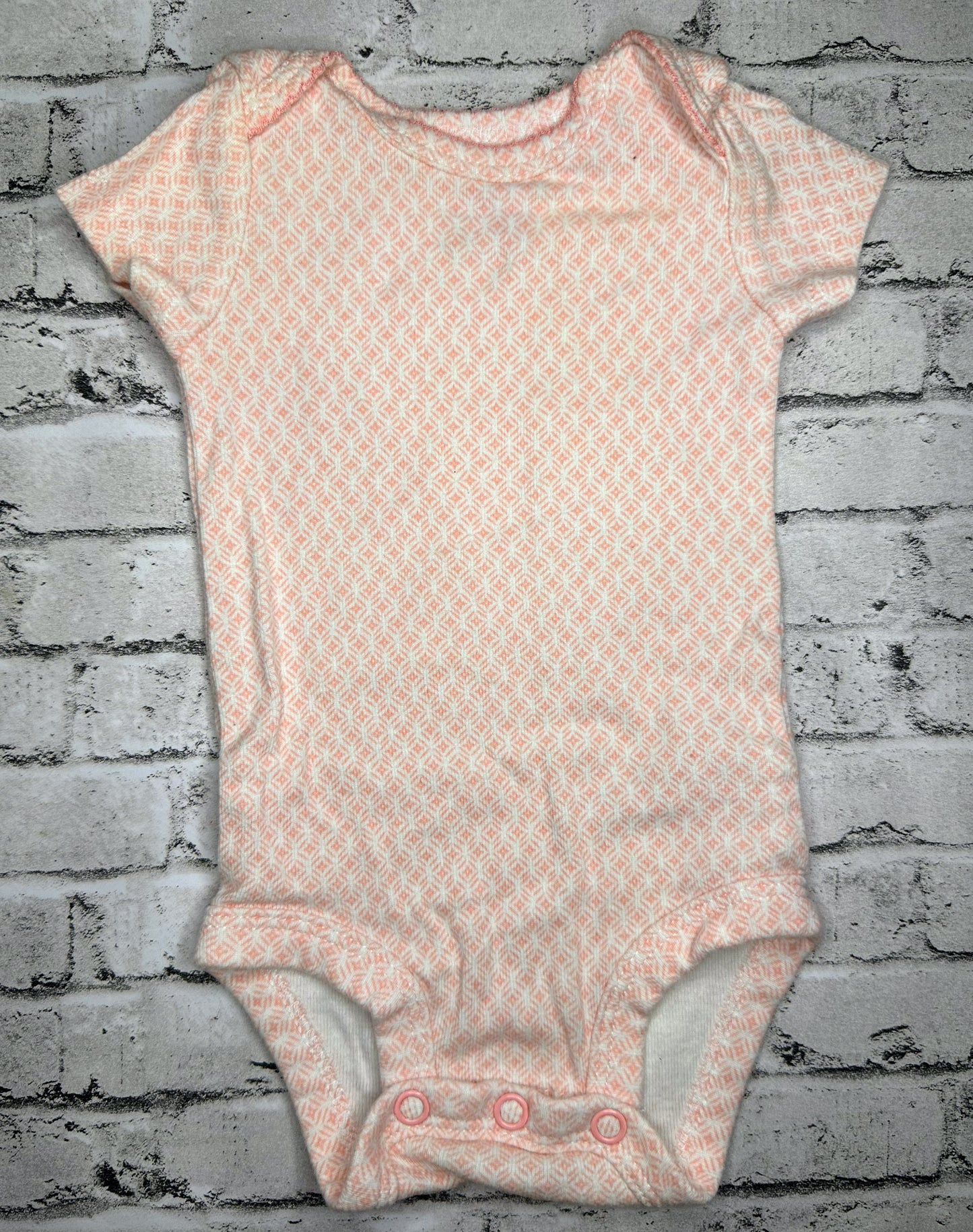 Carters: Pink Pattern Bodysuit- Newborn