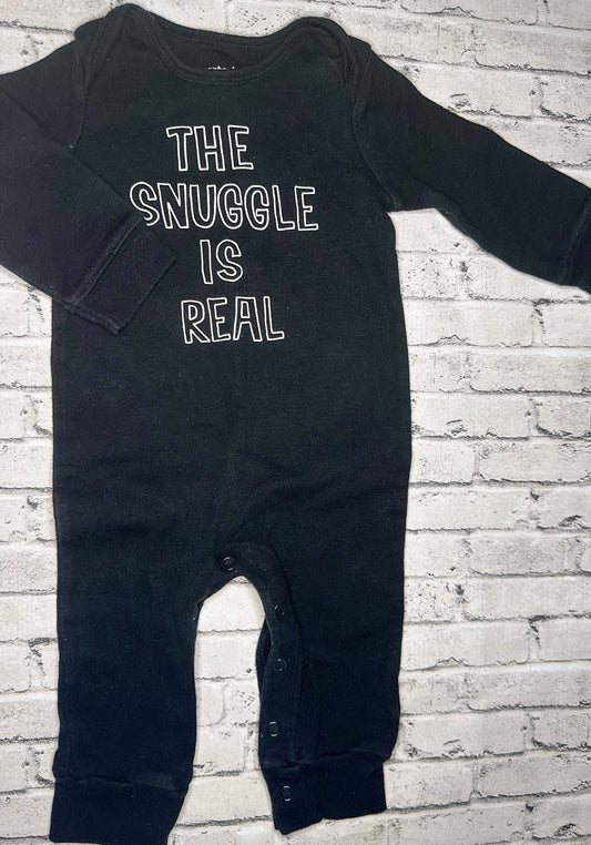 Carter’s: “Snuggle is Real” Jumpsuit- 6m