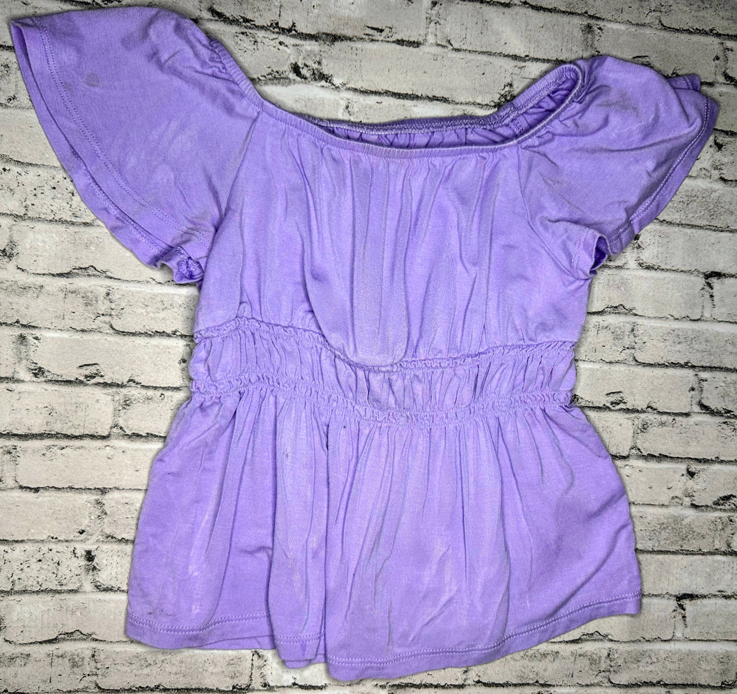 Wonder Nation: Purple Peplum Top- 4/5