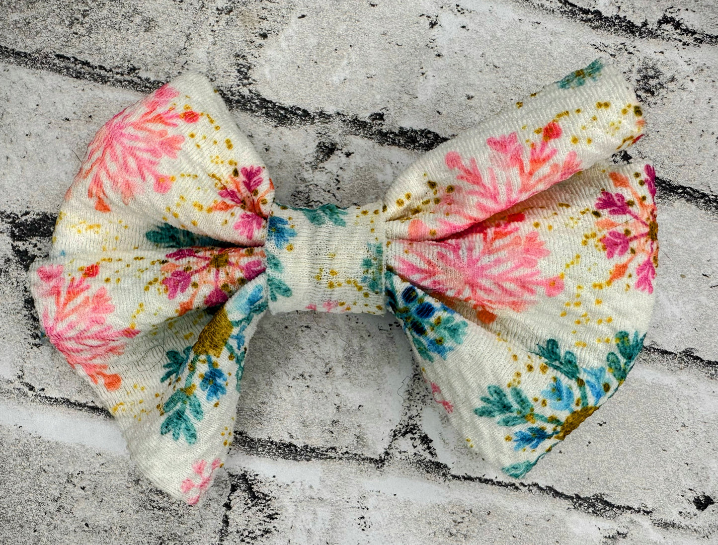 4” Snowflake Clip Bow