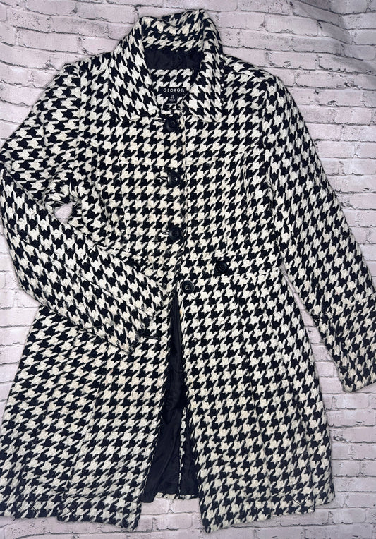 George: B&W Button Coat - 10/12