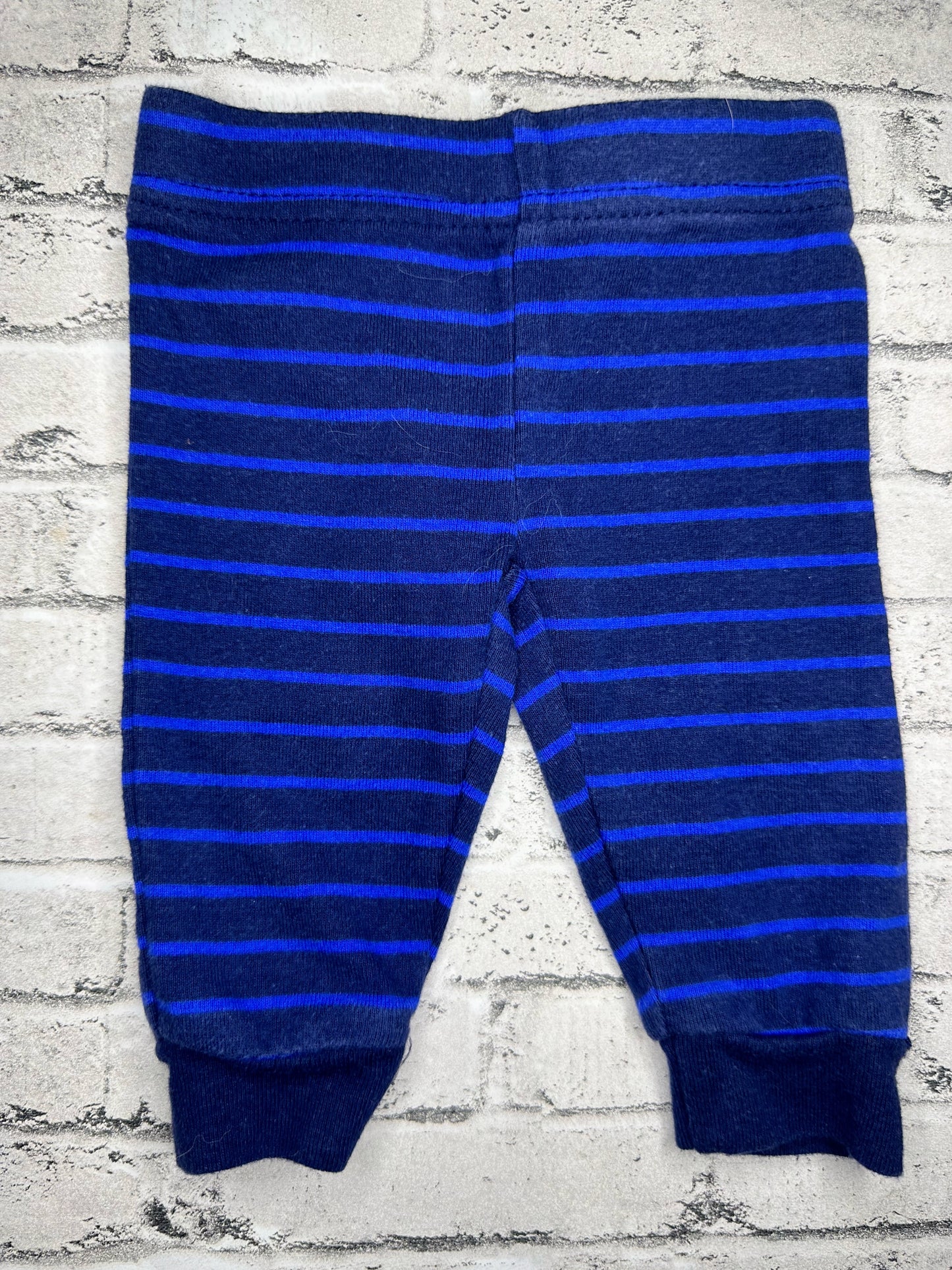 Child of Mine: Navy Stripe Pants - Newborn