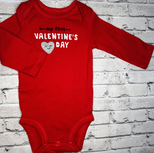 Carter’s: “My 1st Valentines Day” Bodysuit- Newborn