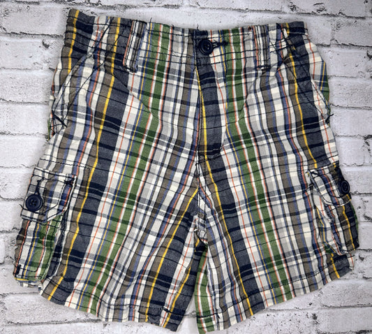 Children’s Place: Plaid Cargo Shorts- 12m