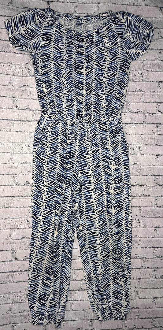 Old Navy: Blue Stripe Jumpsuit - 6/7