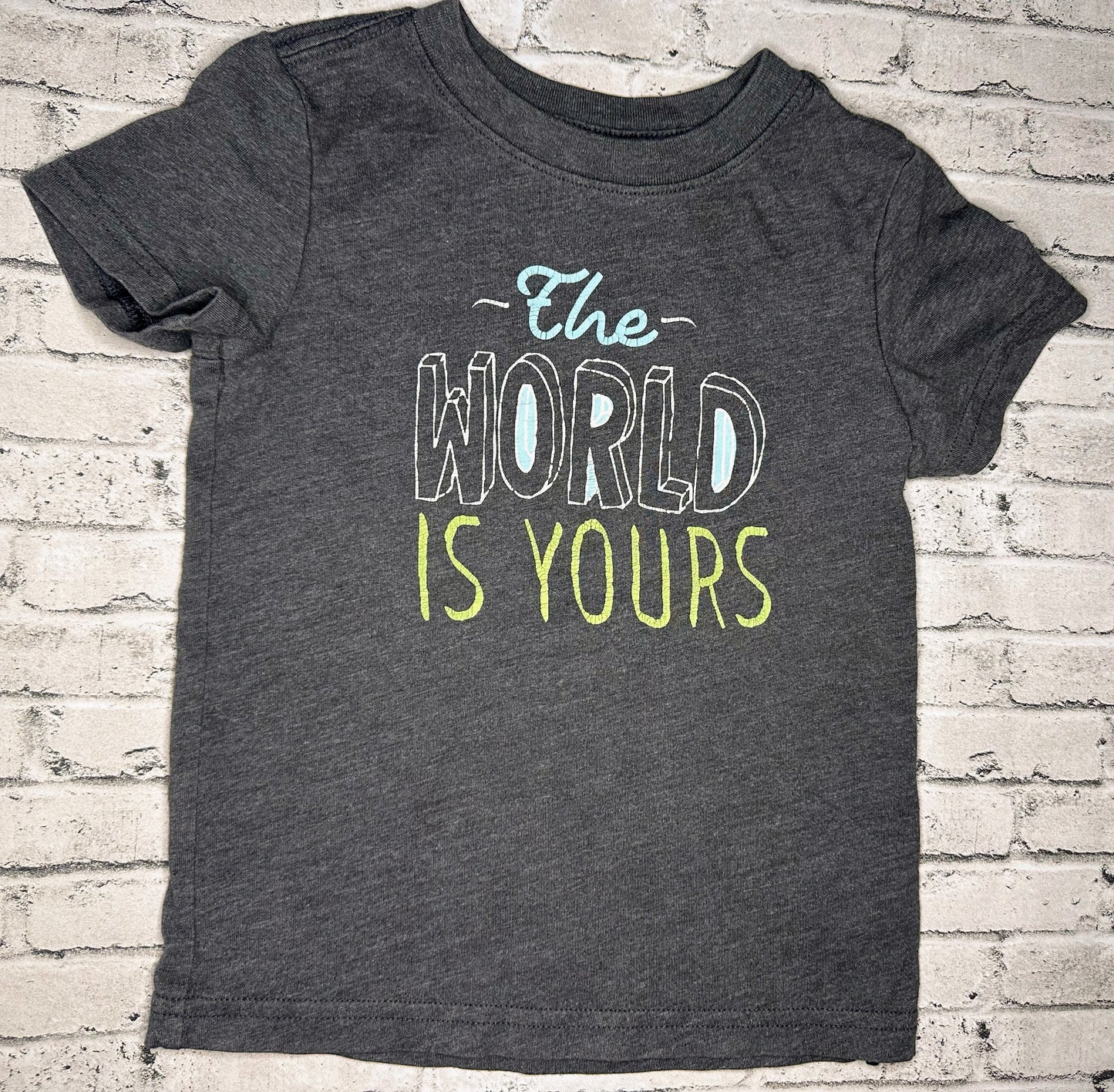 Cat & Jack: “The World is Yours” Tee -2T