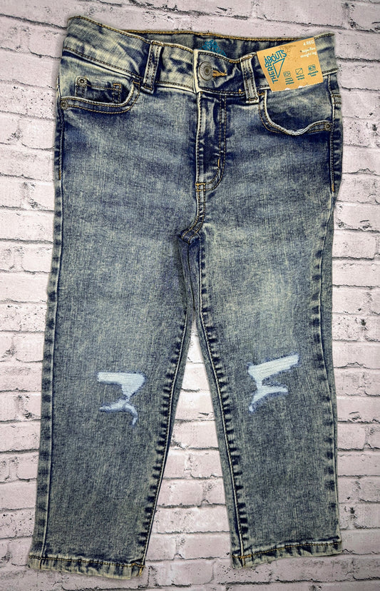 Thereabouts: LW Denim Ripped Pants - 4 NEW!