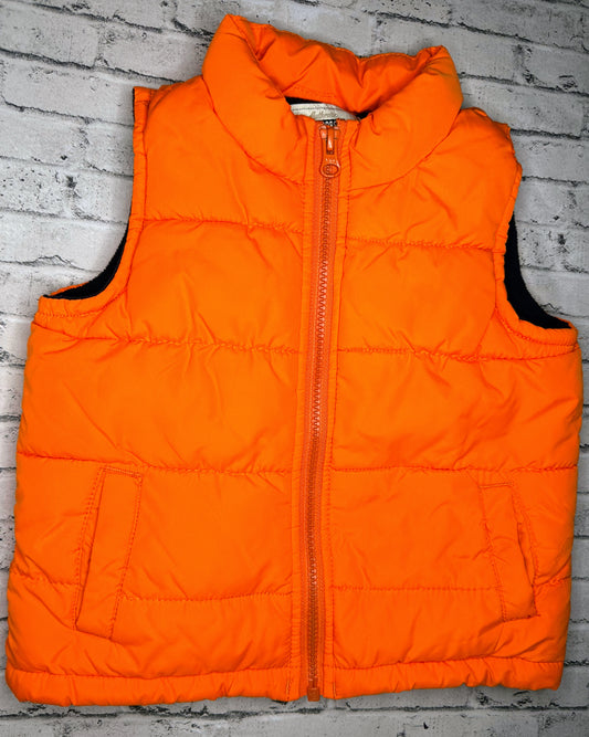 Gymboree: Orange Puffer Vest- 12/24m