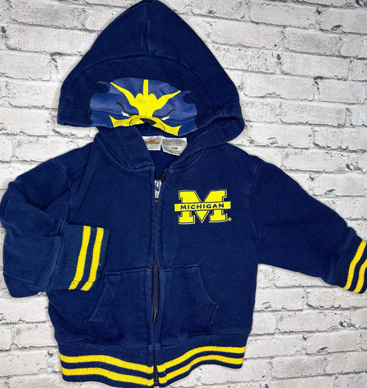 Navy Michigan Full Zip - 12m