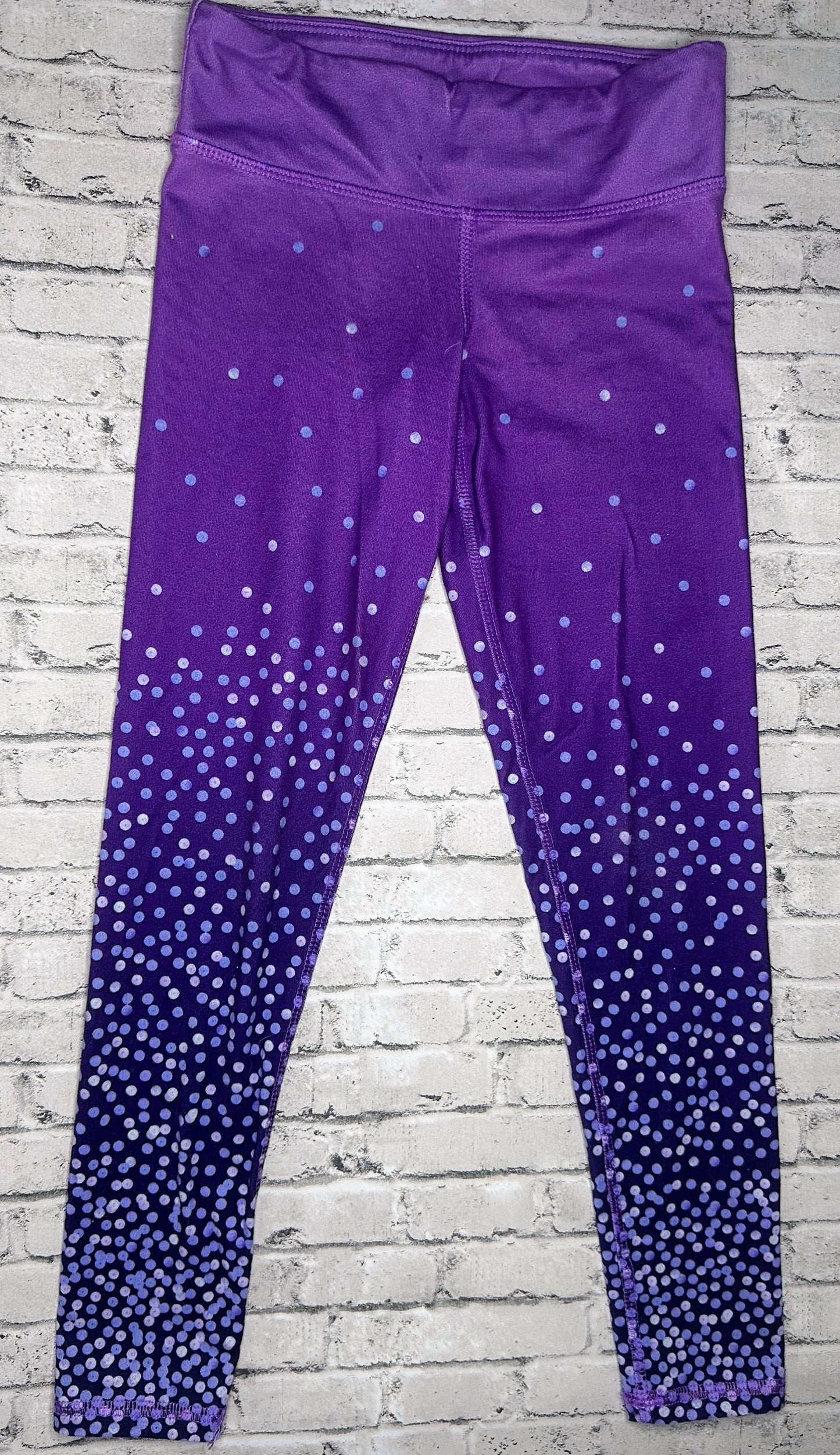 Champion: Purple Dot Leggings- 6/6x