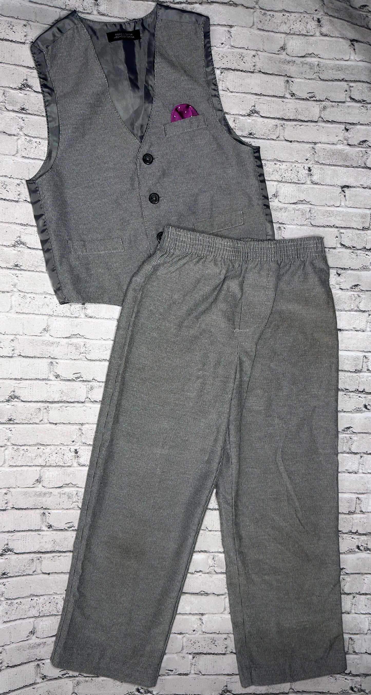 Gray 2pc Vest + Formal Pants- 6