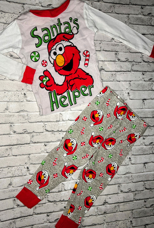 Sesame Streets 2pc Holiday PJ Set- 2T